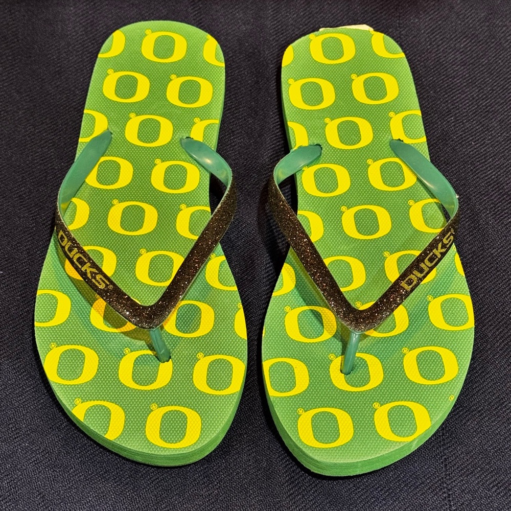 Stylish Green and Yellow Women's Sandals